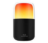 Flame Humidifier Capacity, recargable Flame Effect Humidificar, 2 modos de pulverización y 2 configuraciones de luz, recargable aromaterapia Mist difusor con LED Flame Effect for Relaxing Atmosphere