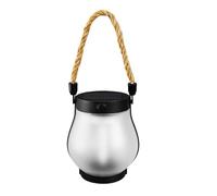 Flame Solar Lights, Waterproof LED Lantern, Flickering Flame Effect, Rechargeable Garden Lamp, Ideal for Yard Decor, Outside Lighting, Pathways, Camping Use, 5.71x4.92x4.92 inches