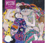 Flame Tree Gift Adult Sustainable Jigsaw Puzzle Gustav Klimt - The Virgin: 1000-pieces. Ethical, Sustainable, Earth-Friendly