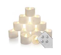 Flameless Candle, LED Tea Light with Remote Control and Timer, 6H/8 Hour Timer, Long Lasting Battery Powered LED Candle
