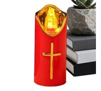 Flameless Electric Candles - Led Battery Powered Memorial Lights, Decorative Grave Candle Set, Realistic Flickering Warm Glow Accent | Home Garden Church Table Porch Path Bedroom Living Room Ambiance