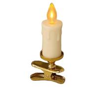 Flameless LED Candles, Clip Candlelight, 5.91x1.97x1.97 inches, Flickering Festival with Clips Like Glow, Battery Operated Realistic Flame for Living Room, Bedroom, Wedding, Holiday Party, Garden