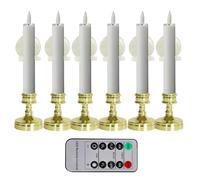 Flameless Taper Candles, LED Window Candles, Remote Timer Candles, Electric Floating Candles, Christmas Window Candles, Realistic LED Candles, Remote-Controlled Candles, Indoor Holiday Candles
