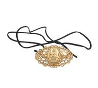 FLAMENCA SHOP Soporte para abanicos con silueta de la Virgen del Rocío (DORADO)
