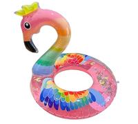 Flamenco Anillo de Natación, Flotador Inflable de para Piscina, Anillo de Natación, Flotador Redondo Piscina, para Fiesta de Verano Diversión Acuática Playa (Rosa-70)