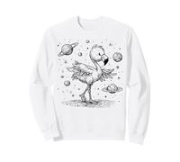 Flamenco cósmico caprichoso explorando Planetas del Espacio Exterior Sudadera