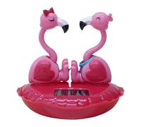Flamenco de pompón solar, animal de baile solar | Consola central Flamingo,Decoración de cabeza sacudiendo del tablero del coche, juguete de la cabeza sacudida del día de San Valentín para