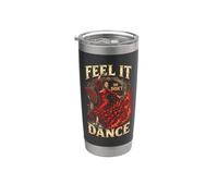 Flamenco Feel It Or Dont Dance Vaso térmico de acero inoxidable de doble pared