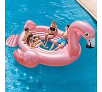 Flamenco isla hinchable intex para 4 personas