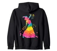 Flamenco Print Mujer con Flamencodress Sudadera con Capucha