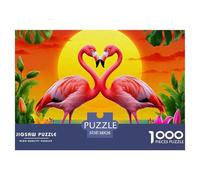 Flamenco Puzzle 1000 Piezas Entretenimiento Creativo Regalo Diversión Decoración del Rompecabezas Desafiante Noches De Juegos Adultos Y Niños A Partir De 12 Años 38x26cm/1000pcs