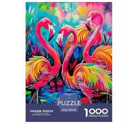 Flamenco Puzzle 1000 Piezas para Pasatiempo Creativo Clásicos Regalos Decoración del Rompecabezas Desafiante Noches De Juegos para Adultos Y Niños 70x50cm/1000pcs