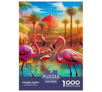 Flamenco Puzzle 1000 Piezas para Pasatiempo Creativo Clásicos Regalos Obra De Arte Rompecabezas Desafiante Noches De Juegos para Adultos Y Niños 70x50cm/1000pcs