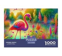 Flamenco Puzzle 1000 Piezas Pasatiempo Creativo Clásicos Regalos Obra De Arte Rompecabezas Desafiante Noches De Juegos para Adultos Y Niños 52x38cm/1000pcs