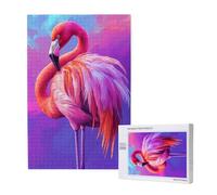 Flamenco Puzzle 120 Piezas,Grande Rompecabezas Adultos de Madera,Animal Puzzles Juegos Divertidos/Relajantes/Desafiantes para Adultos y Principiantes,como Regalo para Amigos y Seres Queridos M-1373