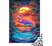 Flamenco Puzzle De 1000 Piezas Animales Rompecabezas para Adultos De 1000 Piezas Obra De Arte Hobby 1000pcs (75x50cm)