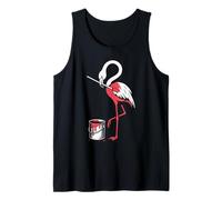 Flamenco rosa novedoso para hombres, mujeres y niños, flamenco divertido Camiseta sin Mangas