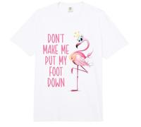Flamencos con Texto en inglés Don't Make Me Put My Foot Comfort Colors Adult Heavyweight T-Shirt
