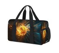 Flames Sports - Bolsas de lona deportivas para niños, niñas, mujeres, hombres, para fin de semana, para viajes, gimnasio, uso casual
