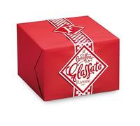 FLAMIGNI, Panettone Artesanal Glaseado Tradicional con Naranja Confitada y Pasas de Sultana, Glaseado con Azúcar, Avellanas y Almendras, Paquete con Cinta, 1 kg