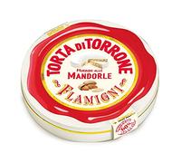 FLAMIGNI, Pastel de Turrón Blando Supremo Artesanal en Latas con Almendras, Más Suave y con Mayor Cantidad de Frutos Secos al 60%, Envase Ideal como Regalo, 200 gr