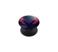 Flaming Phoenix Wings of Rebirth PopSockets PopGrip Adhesivo