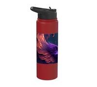 Flaming Phoenix Wings of Rebirth Stainless Steel Insulated Water Bottle