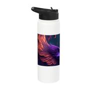 Flaming Phoenix Wings of Rebirth Stainless Steel Insulated Water Bottle
