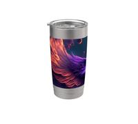 Flaming Phoenix Wings of Rebirth Vaso térmico de acero inoxidable de doble pared