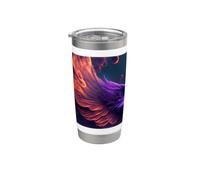 Flaming Phoenix Wings of Rebirth Vaso térmico de acero inoxidable de doble pared