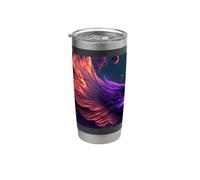 Flaming Phoenix Wings of Rebirth Vaso térmico de acero inoxidable de doble pared
