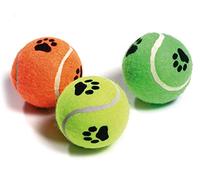 Flamingo 45650 Tennis Balls with Squeaker Assorted Colours Set of 3