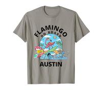 Flamingo A Bordo Vacaciones Austin Texas Camiseta