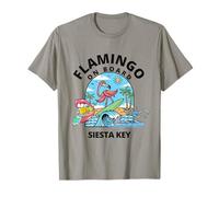 Flamingo A Bordo Vacaciones Siesta Key Florida Camiseta