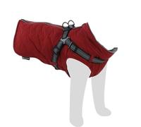 Flamingo abrigo de invierno para perros Duker rojo - Tamaño 40cm (A: 40 cm, B: 38 cm, C: 55 cm) - Ideal para Chihuahua, Dachshund, Shih Tzu, Pug y Cavalier King Charles