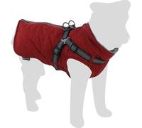 Flamingo Abrigo de Invierno para Perros Duker Rojo - Tamaño 50cm (A: 50 cm, B: 44 cm, C: 68 cm) - Ideal para Jack Russell, Cocker Spaniel, Bulldog Francés, Shih Tzu y Dachshund