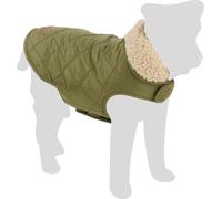 Flamingo Abrigo de Perro Bonnie Verde - Tamaño 30cm (A: 30 cm, B: 31-32 cm, C: 46-49 cm) - Ideal para Razas como Chihuahua, Bulldog Francés, Beagle, Jack Russell y Cocker Spaniel