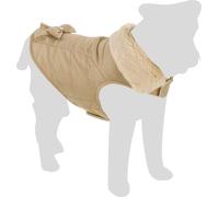 Flamingo Abrigo para Perro Guzzi Beige - Tamaño 20cm (A: 20 cm, B: 26-28 cm, C: 34-38 cm) - Ideal para Chihuahua, Pinscher Miniatura, Maltés, Papillon y Pomerania