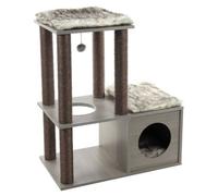 Flamingo adinda poste rascador gris para gatos