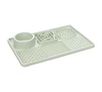 Flamingo Alfombra de Lamer Pengu Plato Perro Silicona Verde Claro 2 en 1