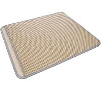 Flamingo Alfombrilla para Bandeja Higiénica Matz Beige 70x60cm - Doble Capa, Impermeable, Fácil de Limpiar, Ideal para Gatos