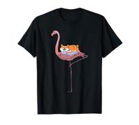Flamingo and Shiba Inu Camiseta
