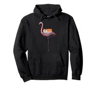 Flamingo and Shiba Inu Sudadera con Capucha