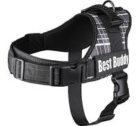 Flamingo ARNÉS Best Buddy Pluto Negro Grid L 70-90CM*50MM