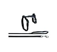 Flamingo Arnés con Correa Ela Negro para gatos