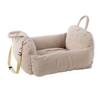 Flamingo Asiento de Coche Clifford Beige para Perros,60x60x33 CM,Seguro & Cómdo