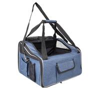 Flamingo Asiento de Coche Ida Azul, 44x35x29, 5cm, Bolsa para Perros, Max 7kg