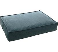 Flamingo Avalon Rectangular Cushion with Zip and Blue Trim 100 x 70 x 18 cm