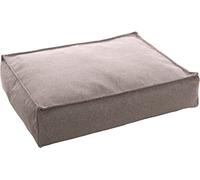 Flamingo Avalon Rectangular Cushion with Zip and Trim, Light Grey, 80 x 60 x 18 cm