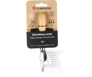 Flamingo Babu Detangling Dog Comb - 17.8 x 6 x 2.2 cm - Suitable for Long-Haired Dogs - Helps to Detangle and Cut Knots of the Coat